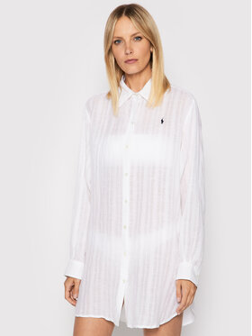 Polo Ralph Lauren Polo Ralph Lauren Plážové šaty 21264377 Biela Oversize