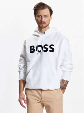 Boss Boss Bluza 50485316 Biały Oversize