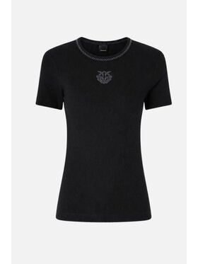 PINKO PINKO T-Shirt Brugherio Μαύρο Slim Fit