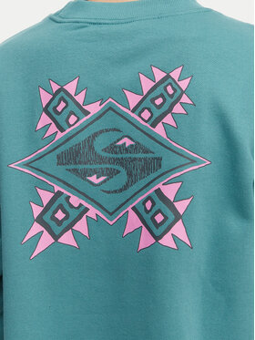 Quiksilver Quiksilver Суитшърт EQWFT03188 Зелен Oversize