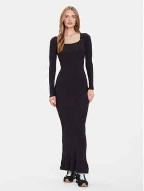 Guess Guess Každodenné šaty O5BK03 KCDA2 Čierna Slim Fit