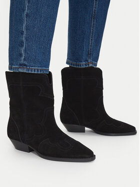 Badura Badura Kovbojské topánky C-MEI-TS6358-01 Čierna