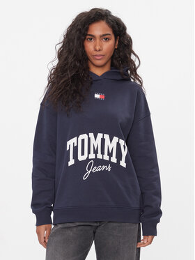 Tommy Jeans Tommy Jeans Mikina New Varsity DW0DW16399 Tmavomodrá Oversize