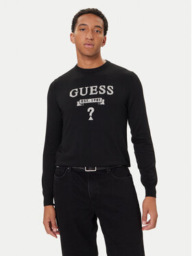 Guess Guess Džemperis M5YR00 Z0122 Melns Slim Fit