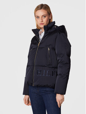 Tommy Hilfiger Tommy Hilfiger Pūkinė striukė Sateen WW0WW36062 Tamsiai mėlyna Regular Fit