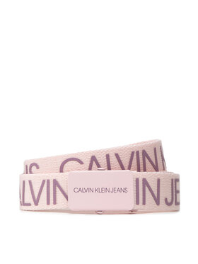 Calvin Klein Jeans Calvin Klein Jeans Ζώνη παιδική Canvas Logo Belt IU0IU00125 Ροζ