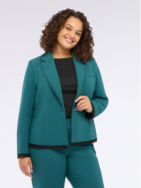 Fiorella Rubino Fiorella Rubino Giacca outdoor Q550T000235N024 Turchese Regular Fit