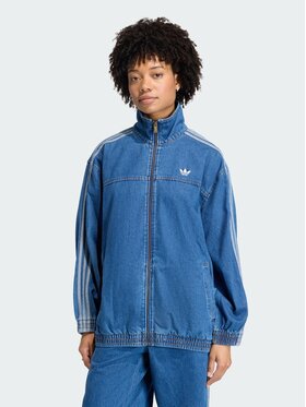 adidas adidas Bluza FIREBIRD ADILENIUM DENIM Błękitny Regular Fit