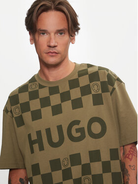 Hugo Majica Narliparo 50517942 Zelena Loose Fit