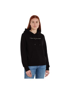 Tommy Jeans Tommy Jeans Felpa TJW REG LINEAR HOODIE DW0DW17324 Nero Regular Fit