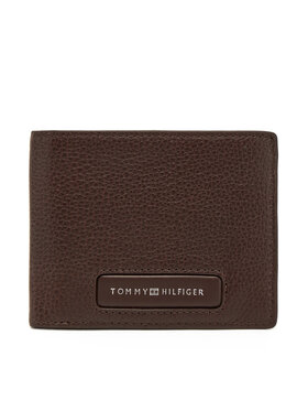 Tommy Hilfiger Tommy Hilfiger Liels vīriešu maks Th Monogram Mini Cc Wallet AM0AM13251 Brūns