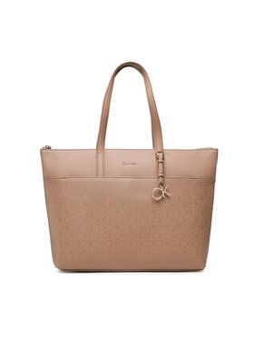 Calvin Klein Calvin Klein Kabelka Ck Must Shopper Lg Epi Mono K60K609875 Béžová