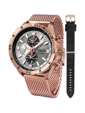 Vostok Europe Vostok Europe Zegarek YM26-320B653B Różowe złoto