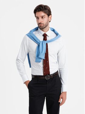 Ombre Ombre Koszula OM-SHCS-0152 Biały Regular Fit