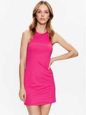 Pinko Pinko Letní šaty Blonde 101036 A0S4 Růžová Slim Fit