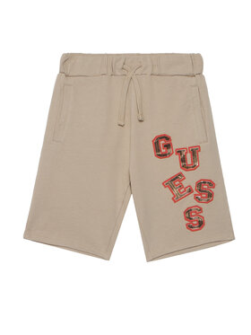 Guess Guess Športové kraťasy L6GD02 KA6R4 Béžová Regular Fit