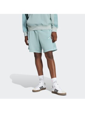 adidas adidas Szorty materiałowe 151819 Zielony Loose Fit