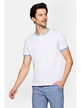 Lancerto Lancerto Polo Rafael Biały Regular Fit