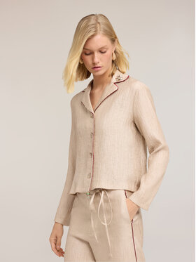 Motivi Motivi Koszula 5077Q000997N002 Kremowy Regular Fit