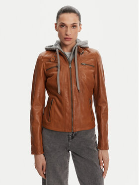 Serge Pariente Serge Pariente Nahkjope 77040 Pruun Regular Fit