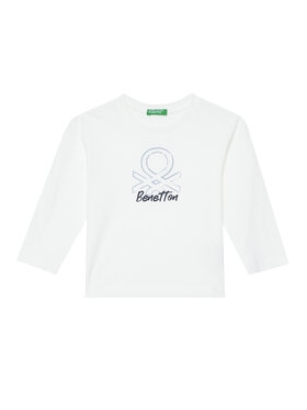 United Colors Of Benetton United Colors Of Benetton Блуза 3I1XG10JZ Бял Regular Fit