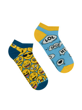 Spox Sox Spox Sox Skarpety stopki unisex emotki Kolorowy