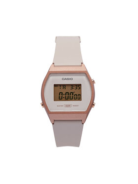 Casio Casio Zegarek Vintage Digital LW-204-4AEF Beżowy