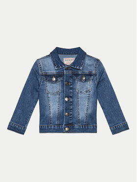 Guess Guess Džinsinė striukė N4GL03 D4CA0 Mėlyna Regular Fit