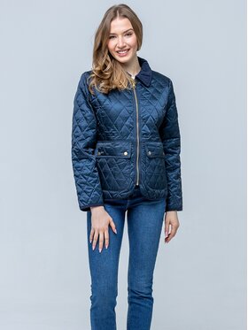 Perso Perso Kurtka przejściowa BLE268015F Granatowy Regular Fit