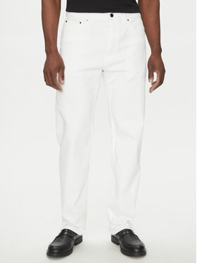 Michael Kors Michael Kors Blugi CS5900K0UK Alb Straight Fit