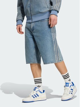 adidas adidas Szorty jeansowe 165572 Niebieski jasny Regular Fit