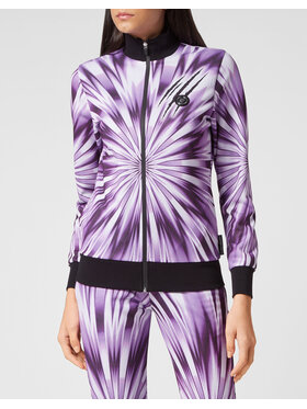 Plein Sport Plein Sport Komplet top i spodnie 3501 Fioletowy Regular Fit