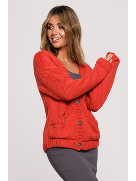 BeWear BeWear Sweter BK074 Pomarańczowy Comfortable Fit