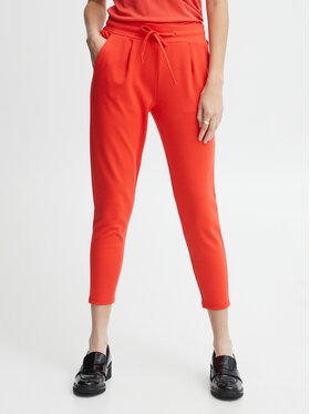ICHI ICHI Spodnie materiałowe 20104757 Pomarańczowy Slim Fit