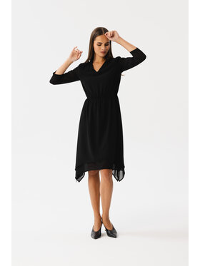 Stylove Stylove Každodenné šaty S354 Čierna Modern Fit