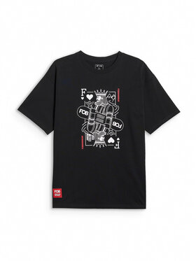 4F 4F T-Shirt FOB Czarny Loose Fit