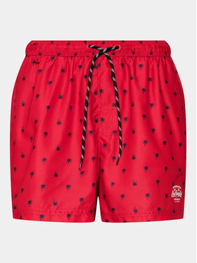 Henderson Henderson Szorty kąpielowe 41321 Czerwony Regular Fit