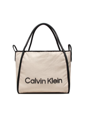 Calvin Klein Calvin Klein Τσάντα Calvin Resort Carry All Bag Cnvs K60K609405 Μπεζ