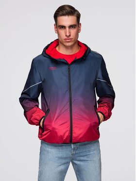 Ombre Ombre Kurtka przejściowa C641 Granatowy Regular Fit