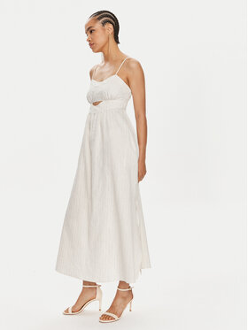 TWINSET TWINSET Φόρεμα καλοκαιρινό 241TT2224 Λευκό Relaxed Fit