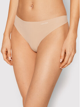Calvin Klein Underwear Calvin Klein Underwear Stringi 0000D3428E Bēšs
