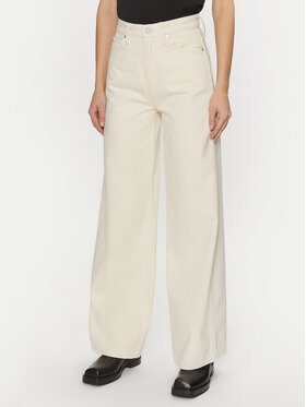 Calvin Klein Calvin Klein Džinsi K20K208018 Écru Wide Leg