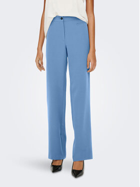 ONLY ONLY Kalhoty z materiálu Lana 15267759 Modrá Straight Fit