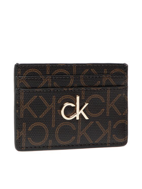 Calvin Klein Calvin Klein Etui na karty kredytowe Cardholder Monogram K60K608330 Brązowy