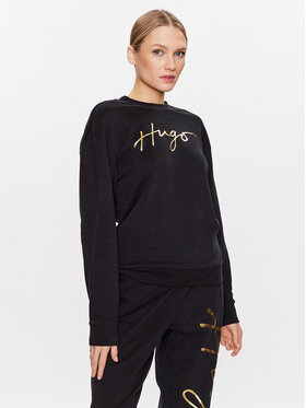 Hugo Hugo Bluza 50484666 Czarny Regular Fit
