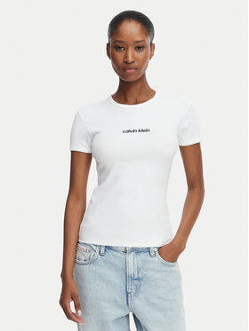 Calvin Klein Jeans Calvin Klein Jeans T-Shirt LV047G816G Weiß Slim Fit