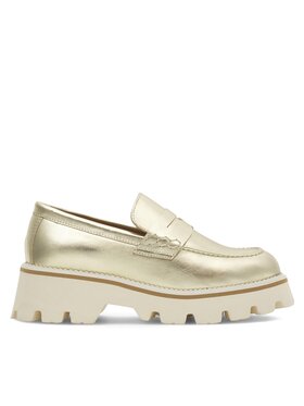 Badura Badura Loafersy GISELLE-24SS202 Złoty