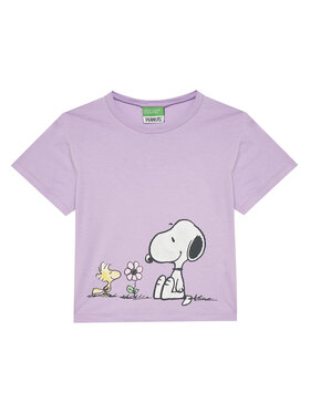 United Colors Of Benetton United Colors Of Benetton T-shirt 3X1SG10I9 Ljubičasta Regular Fit