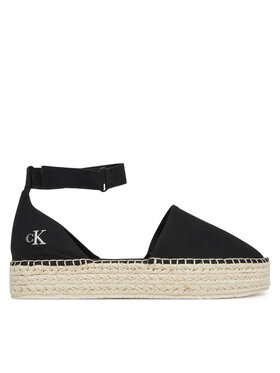 Calvin Klein Jeans Calvin Klein Jeans Espadrilky Flatform Espadrille Sling Mg YW0YW01735 Černá