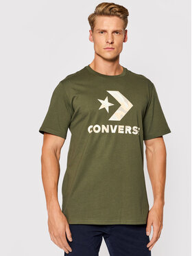 Converse Converse Tričko Camo Fill Graphic 10023140-A03 Zelená Regular Fit